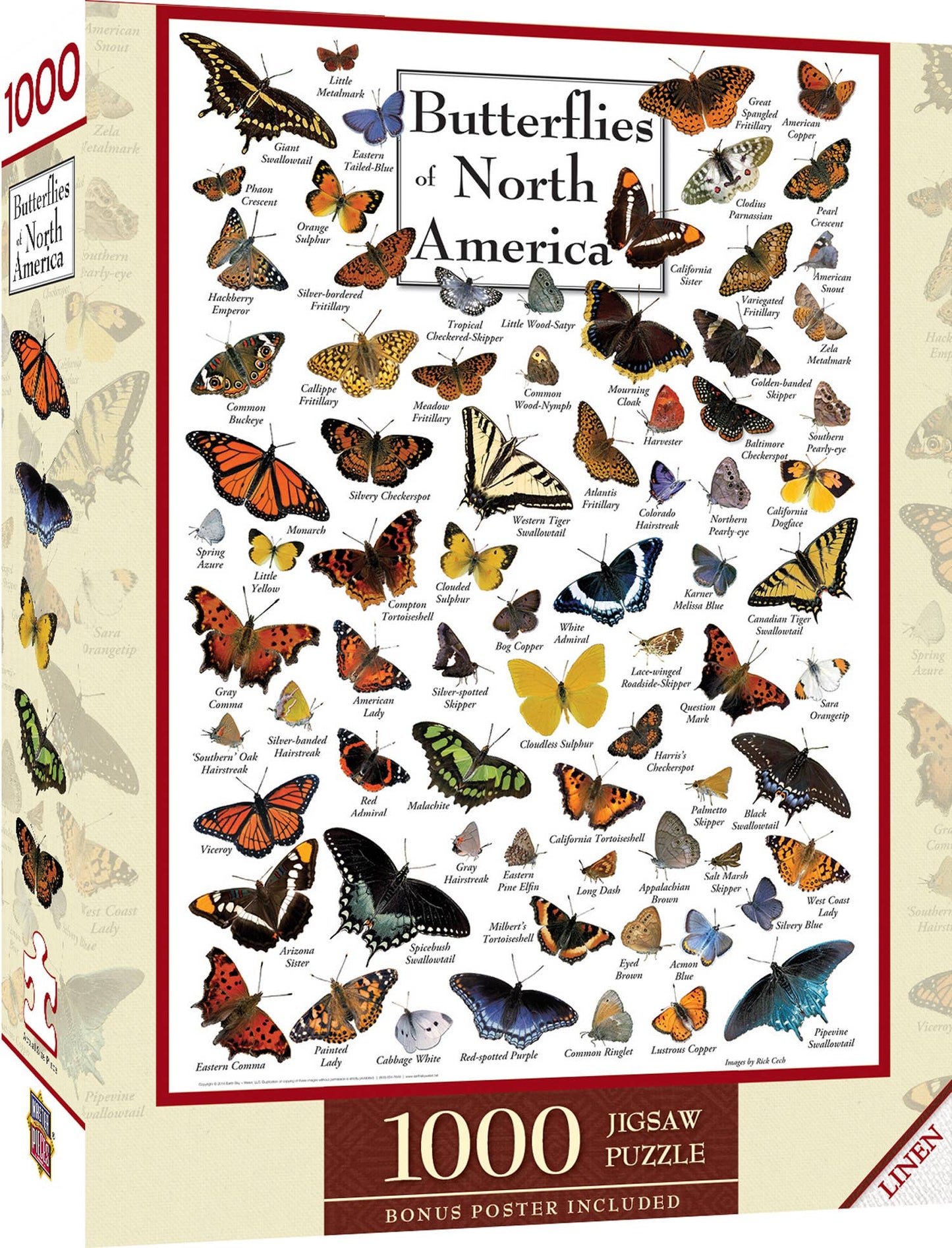 Butterflies of North America 1000 Piece Puzzle