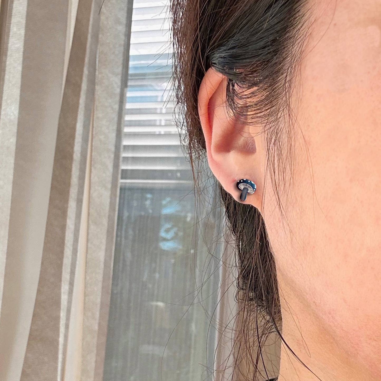 Dainty Little Tiny Things | Groovy Mushrooms | Earring Studs: Stainless Steel