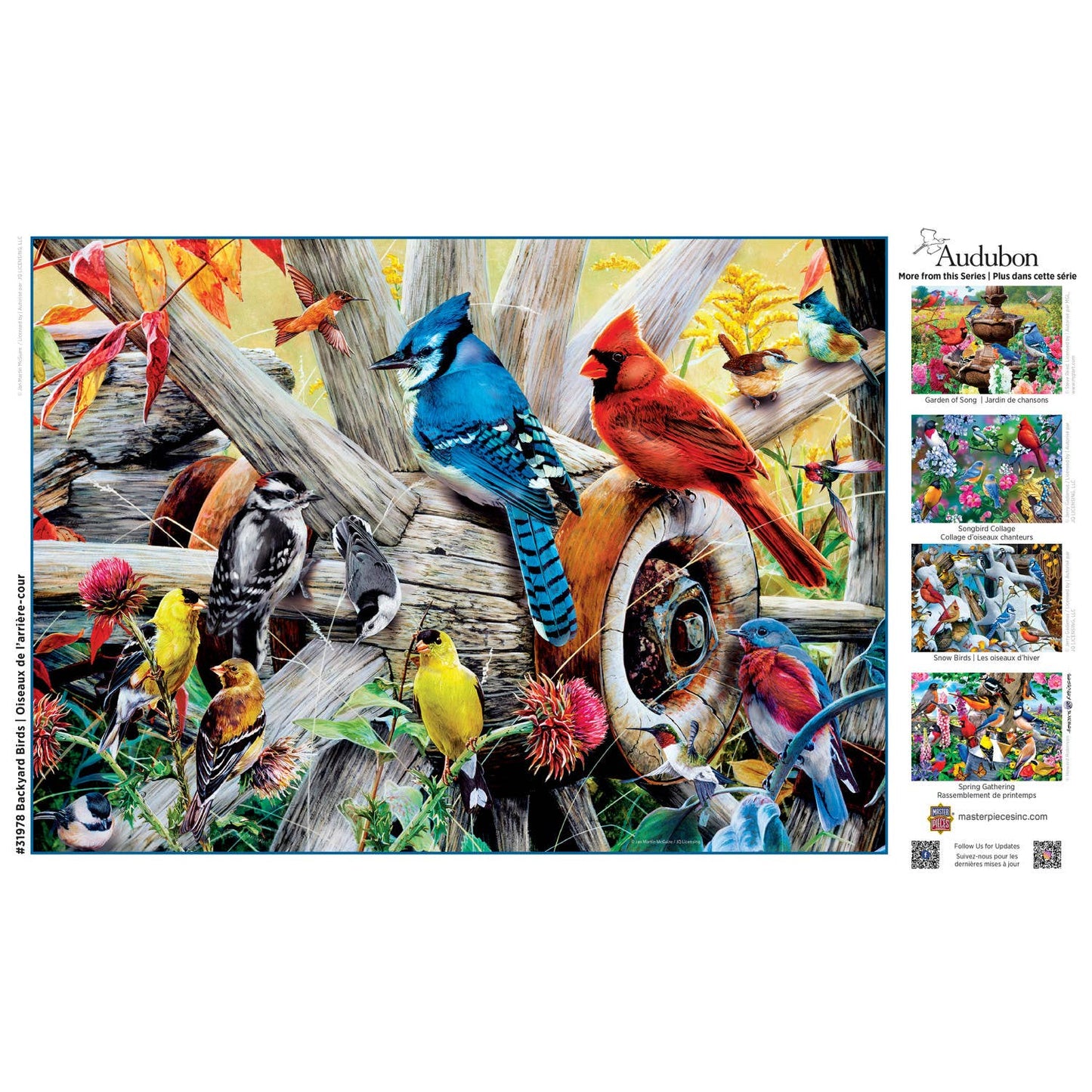 Audubon - Backyard Birds 1000 Piece Puzzle