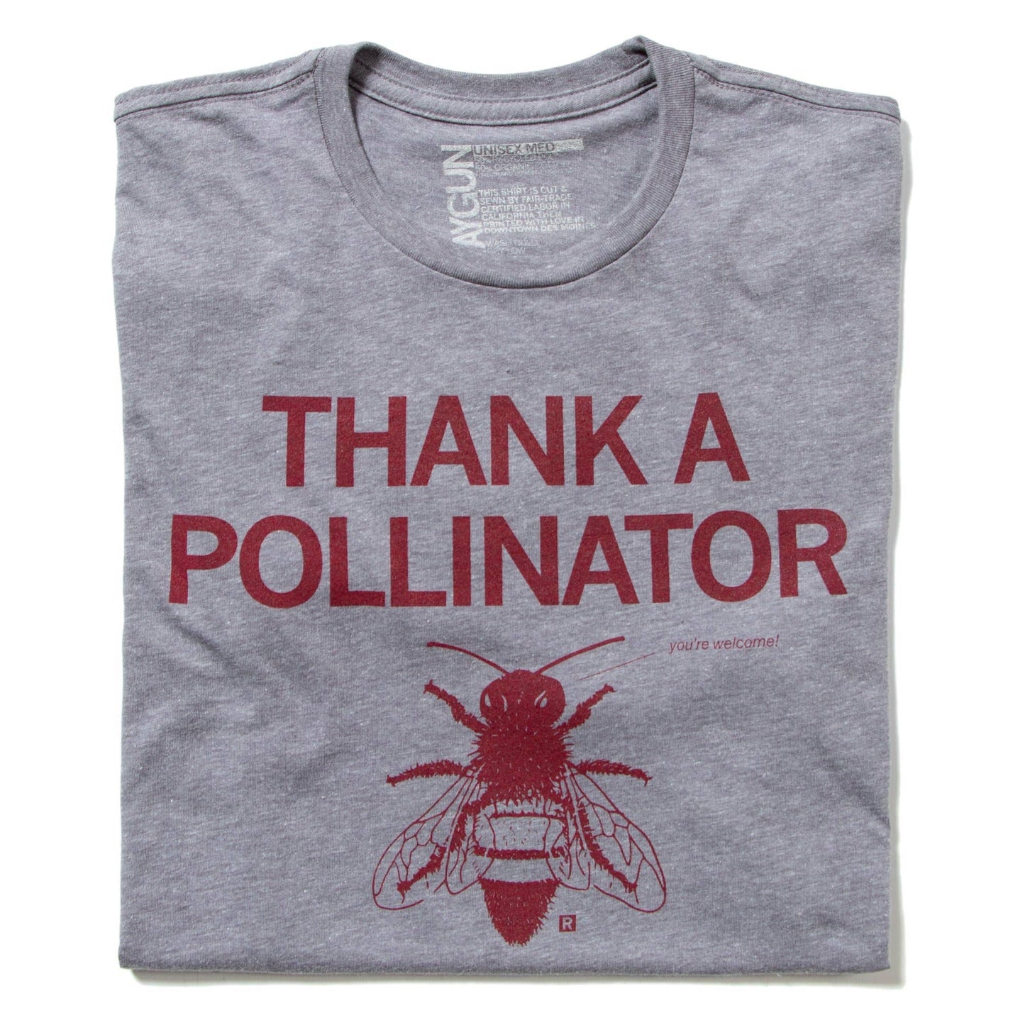 Thank A Pollinator T-Shirt: - Premium Heather