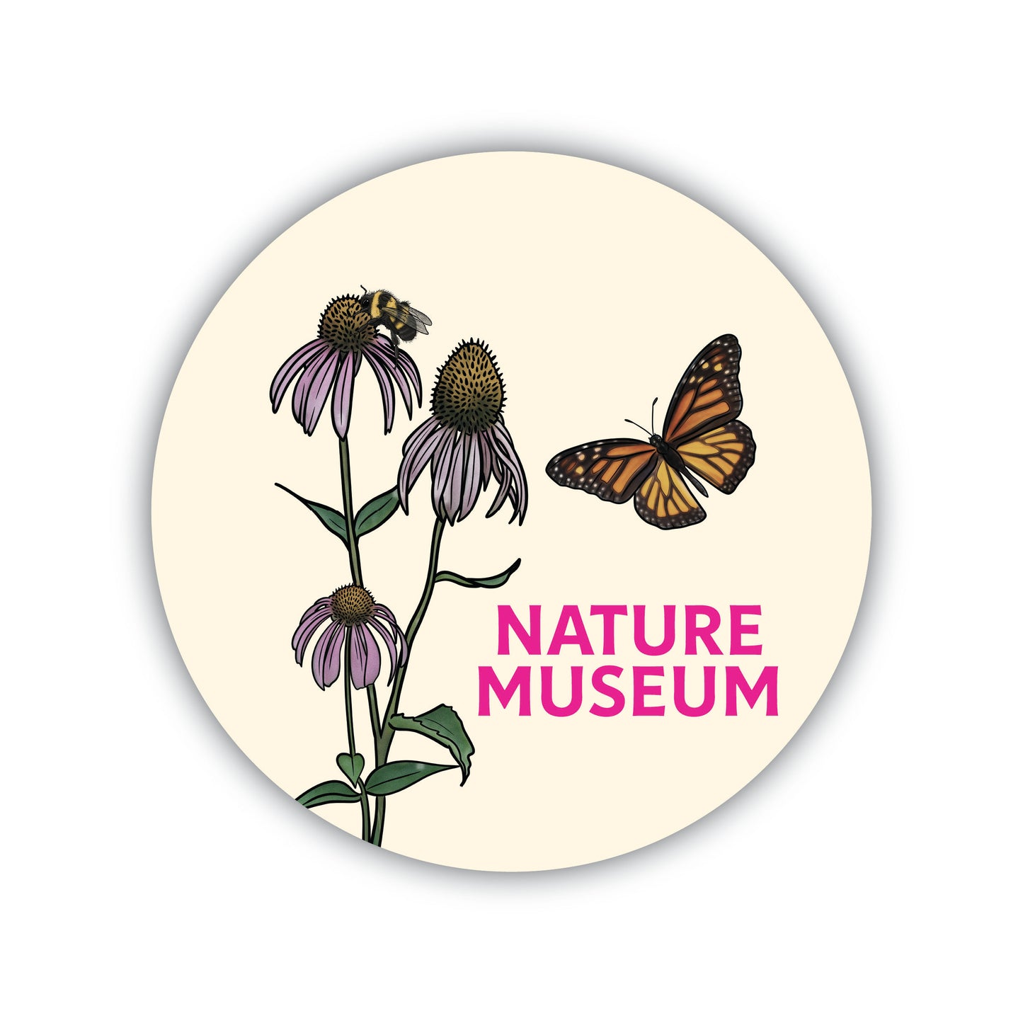 Nature Museum magnetic buttons