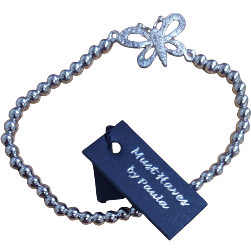Silver Butterfly Bracelet - Paula Monks