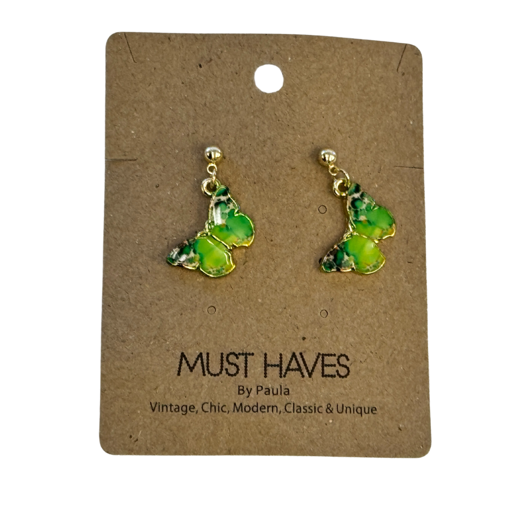 Must Haves - Dangle Butterfly Earrings - Paula Monks