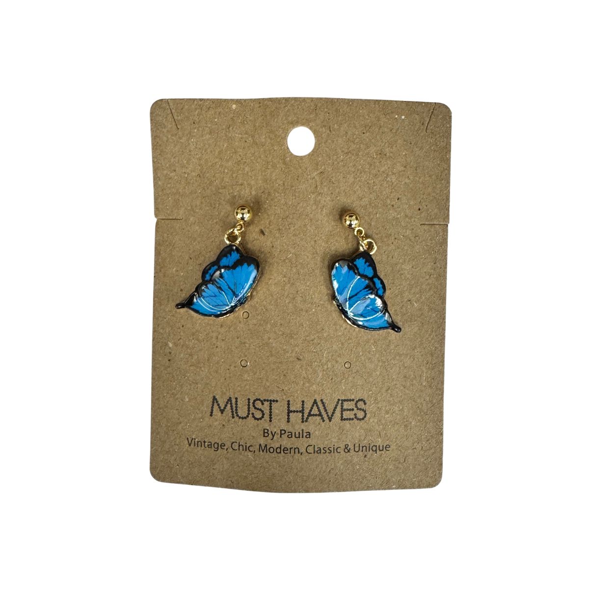 Must Haves - Dangle Flying Butterfly Earrings - Paula Monks