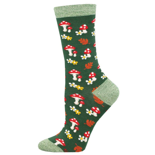 Gems Of The Forest Socks: Green Heather / 9-11