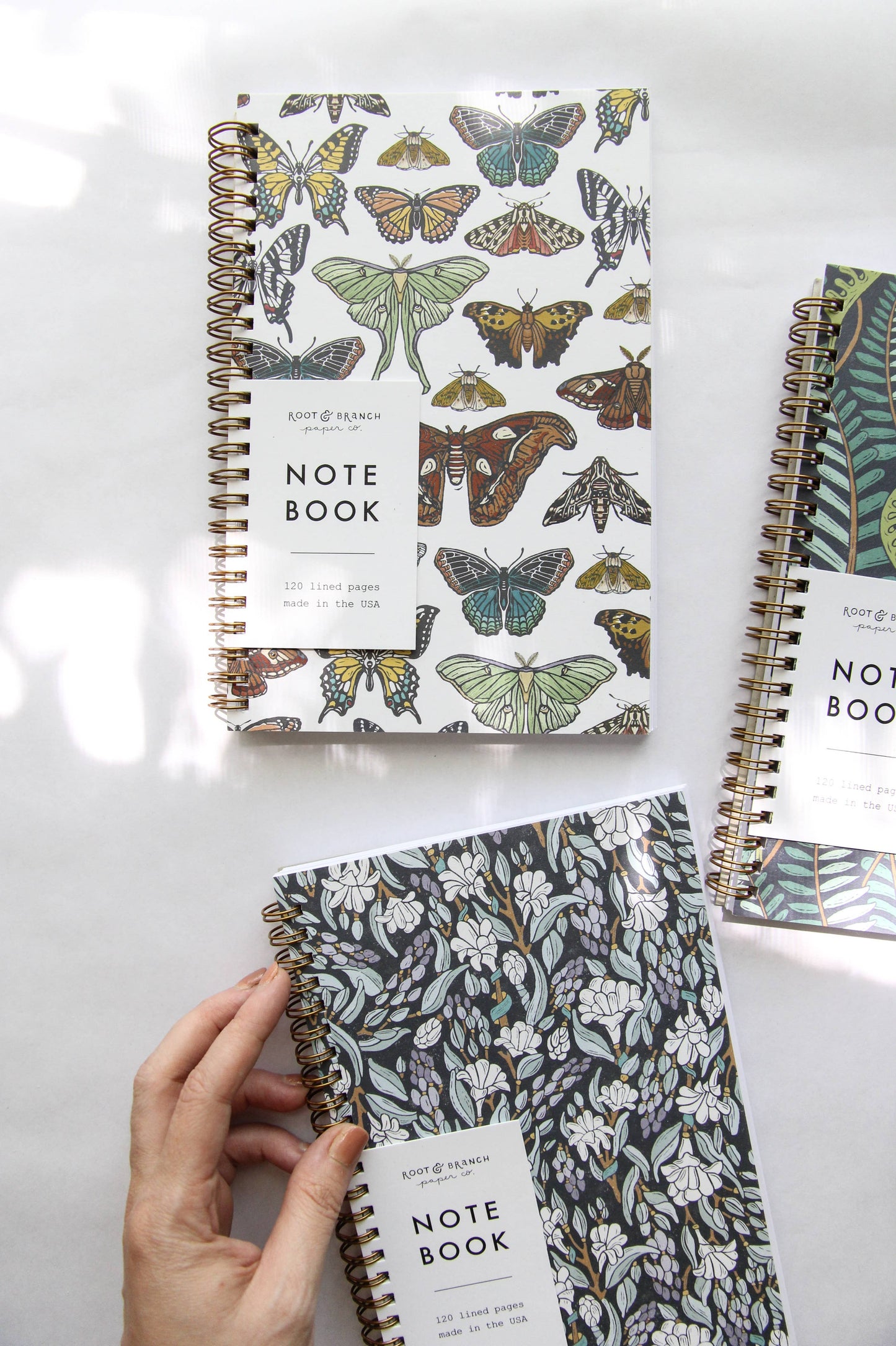 Moonlit Tuberose Spiral Bound Notebook: Lined