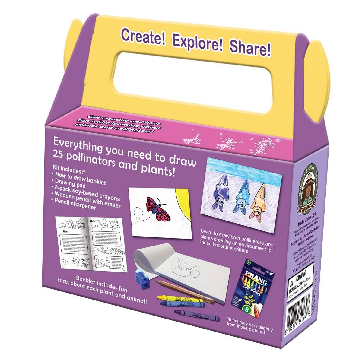How to Draw Pollinators and Plants Art Kit