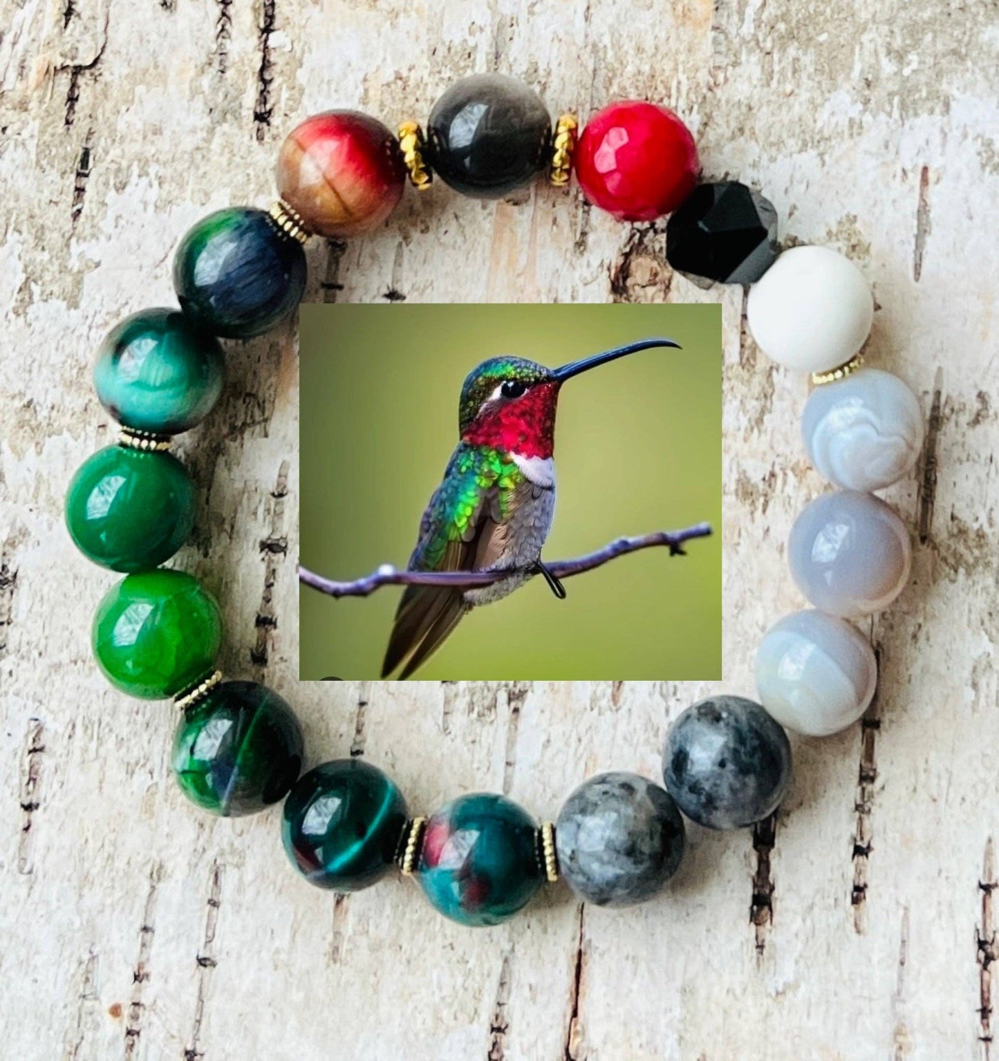 Ruby throated hummingbird: Small/Medium (7")