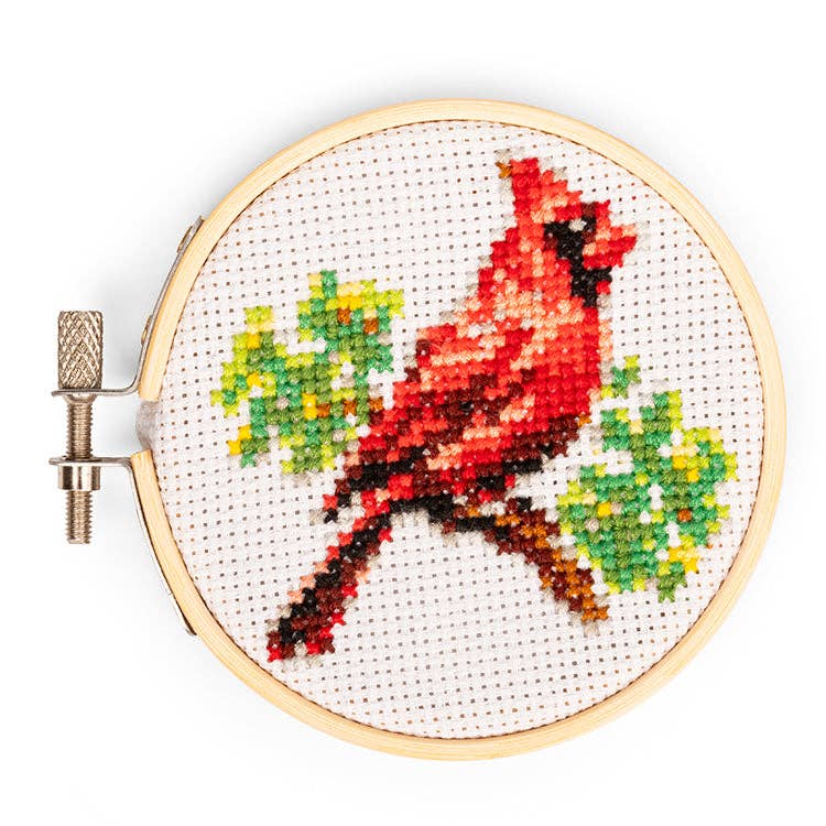 Cardinal MiniCross Stitch Embroidery
