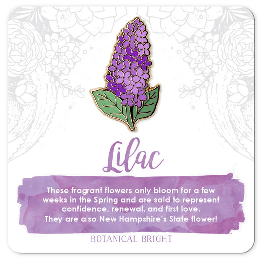 Lilac Enamel Pin
