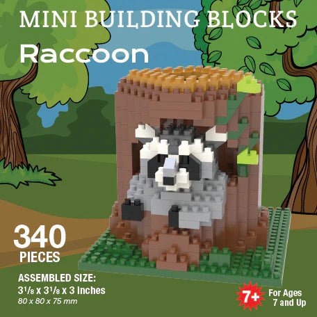Mini Block Raccoon
