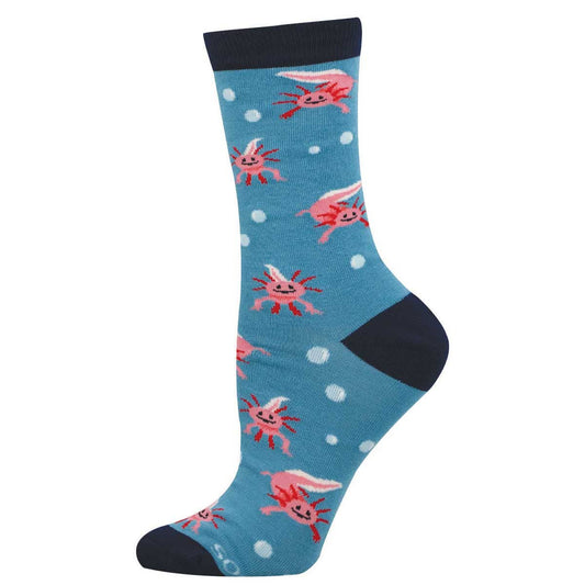 A LOTTA AXOLOTLS Socks: Blue / 9-11