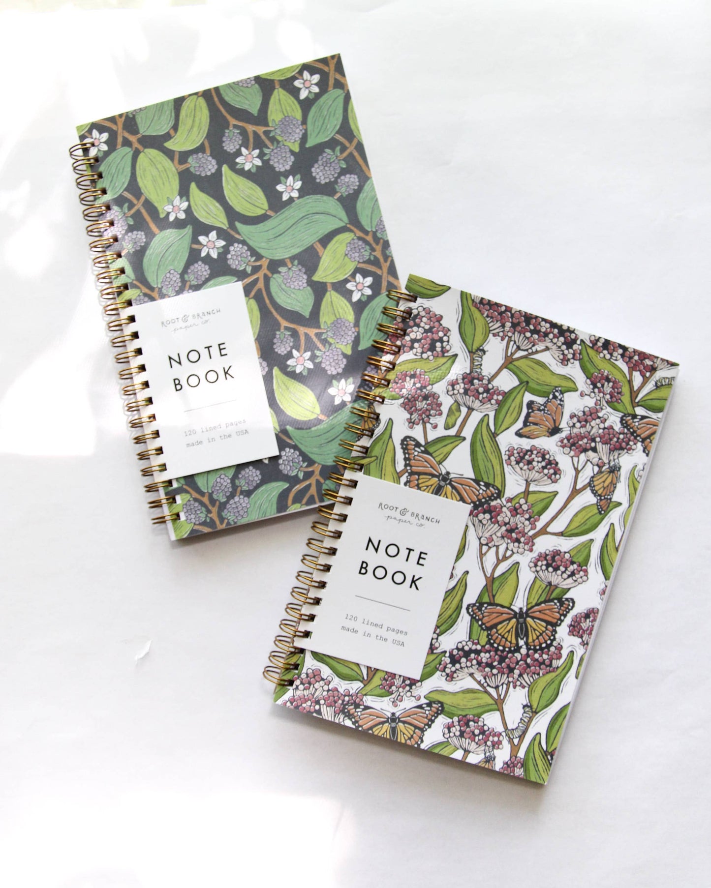 Wild Blackberry Spiral Bound Notebook: Lined