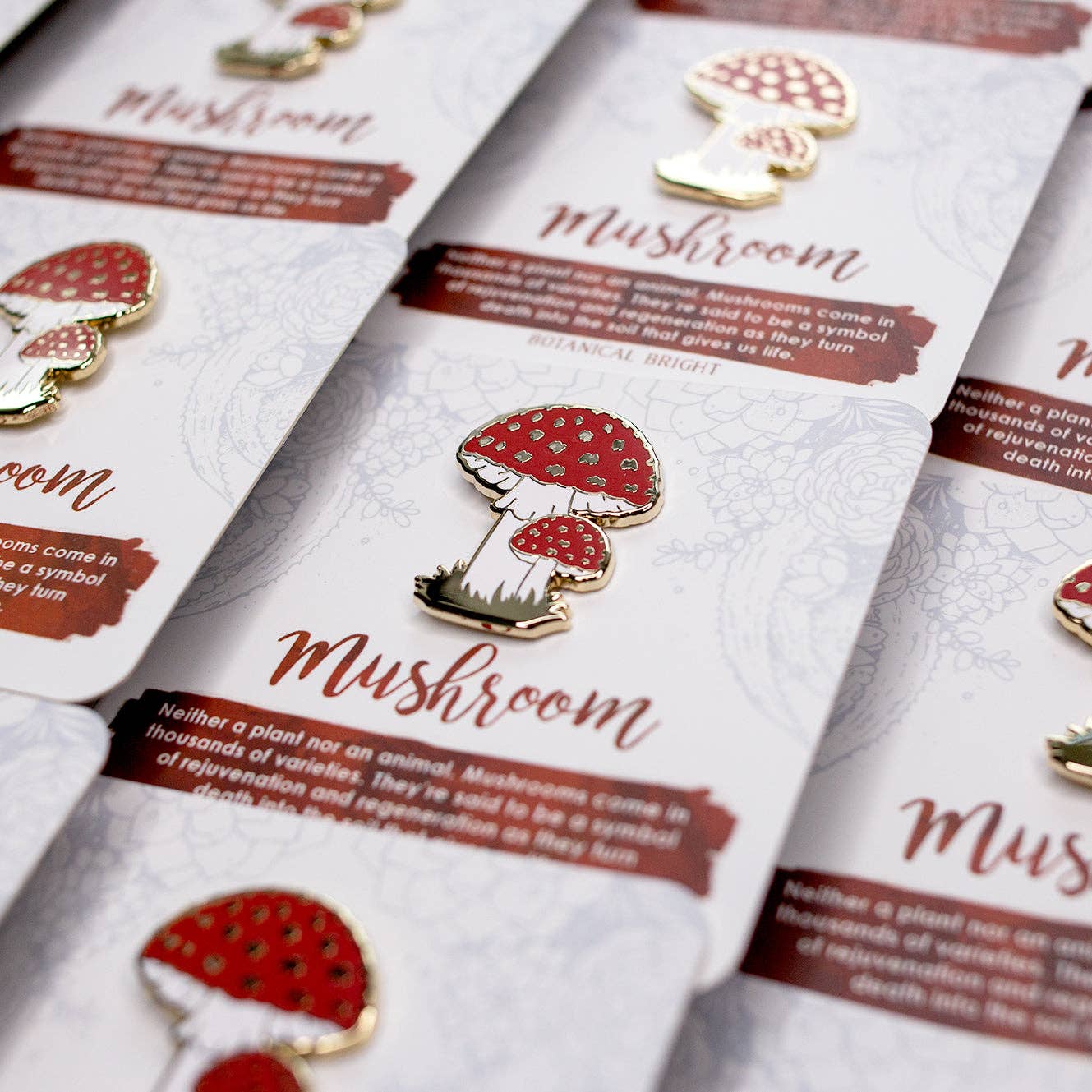 Mushroom Enamel Pin