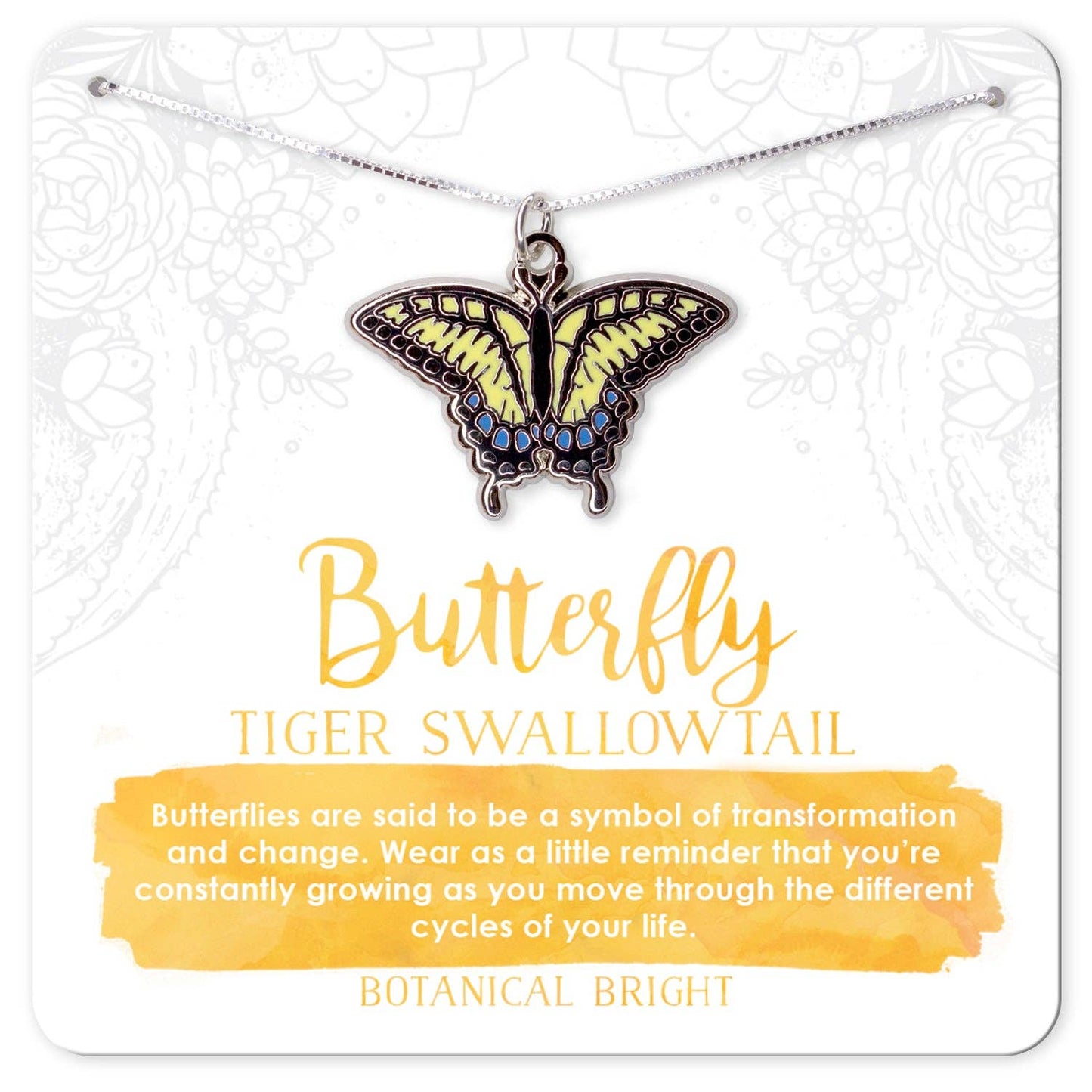 Swallowtail Butterfly Necklace: Gold