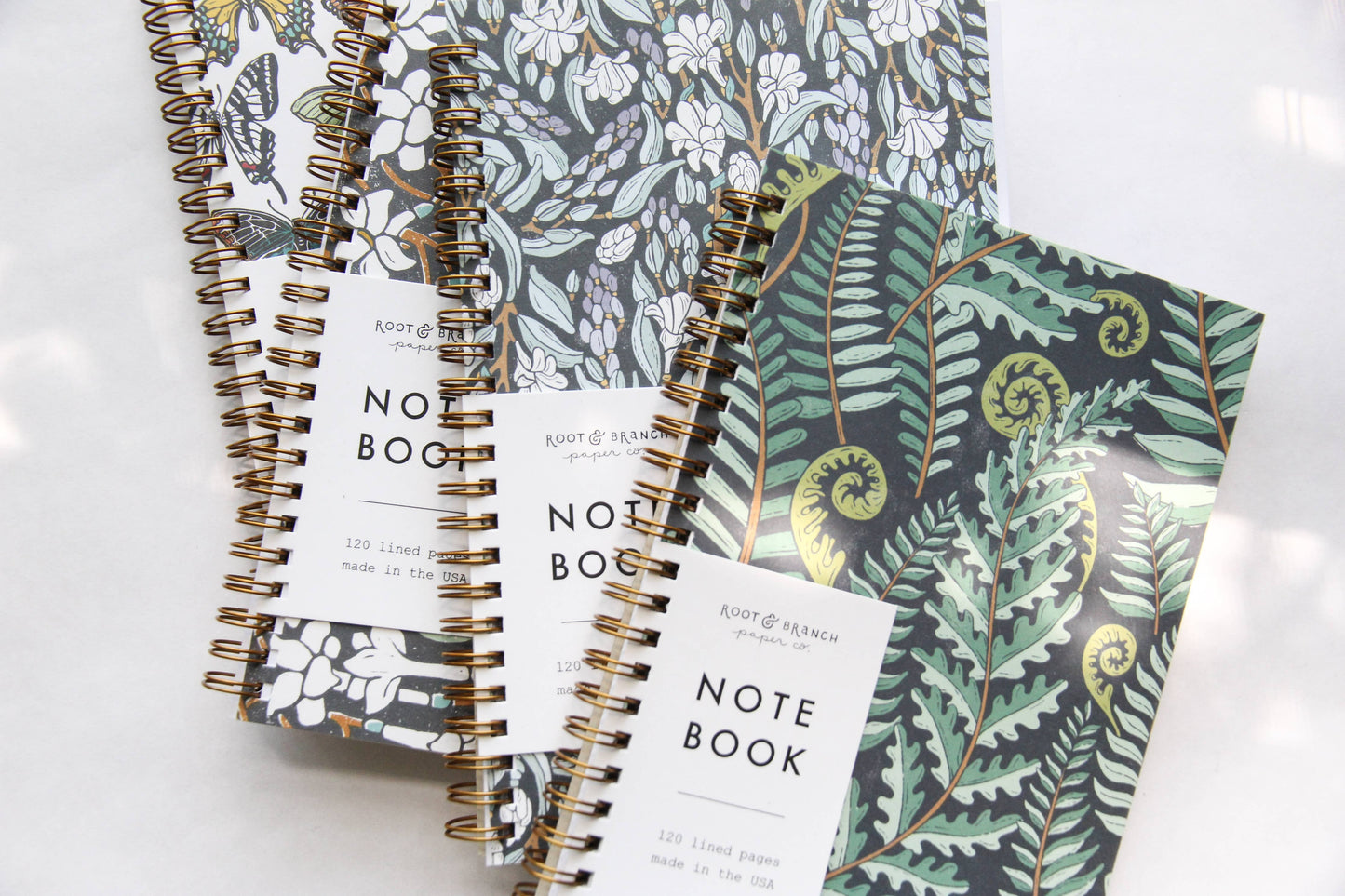 Moonlit Tuberose Spiral Bound Notebook: Lined