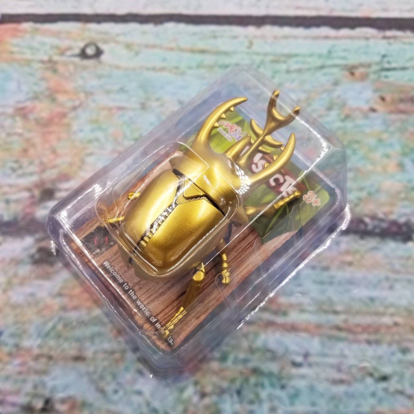 Clockwork chain beetle insect crawling toy: Green