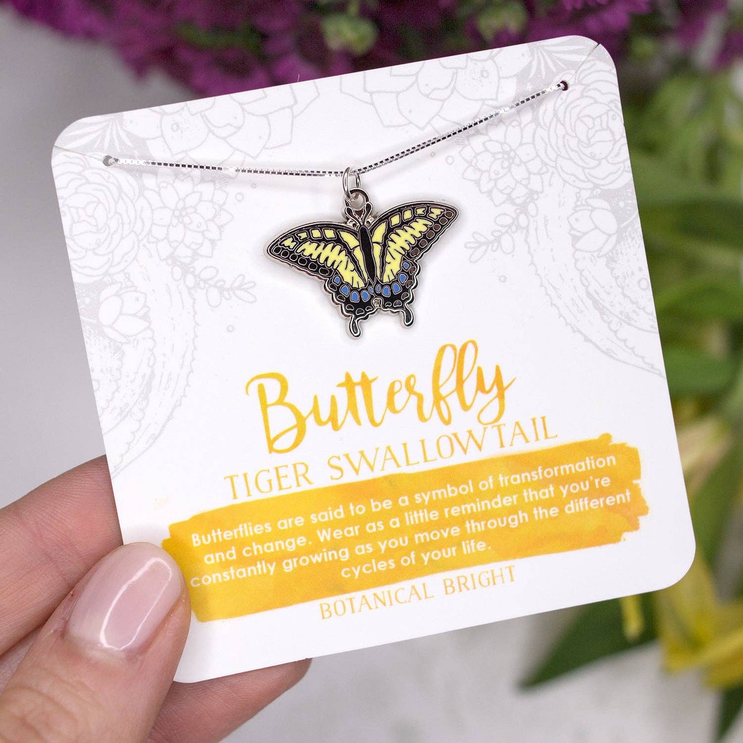 Swallowtail Butterfly Necklace: Gold