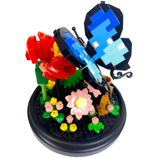 Botanical Blocks - Blue Butterfly