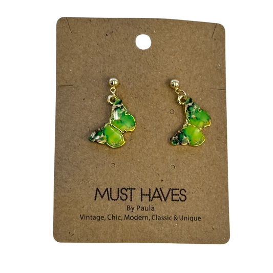 Must Haves - Dangle Butterfly Earrings  - Paula Monks