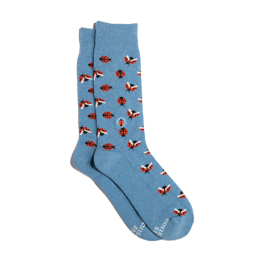 Socks that Protect Pollinators (Blue Ladybugs): Small