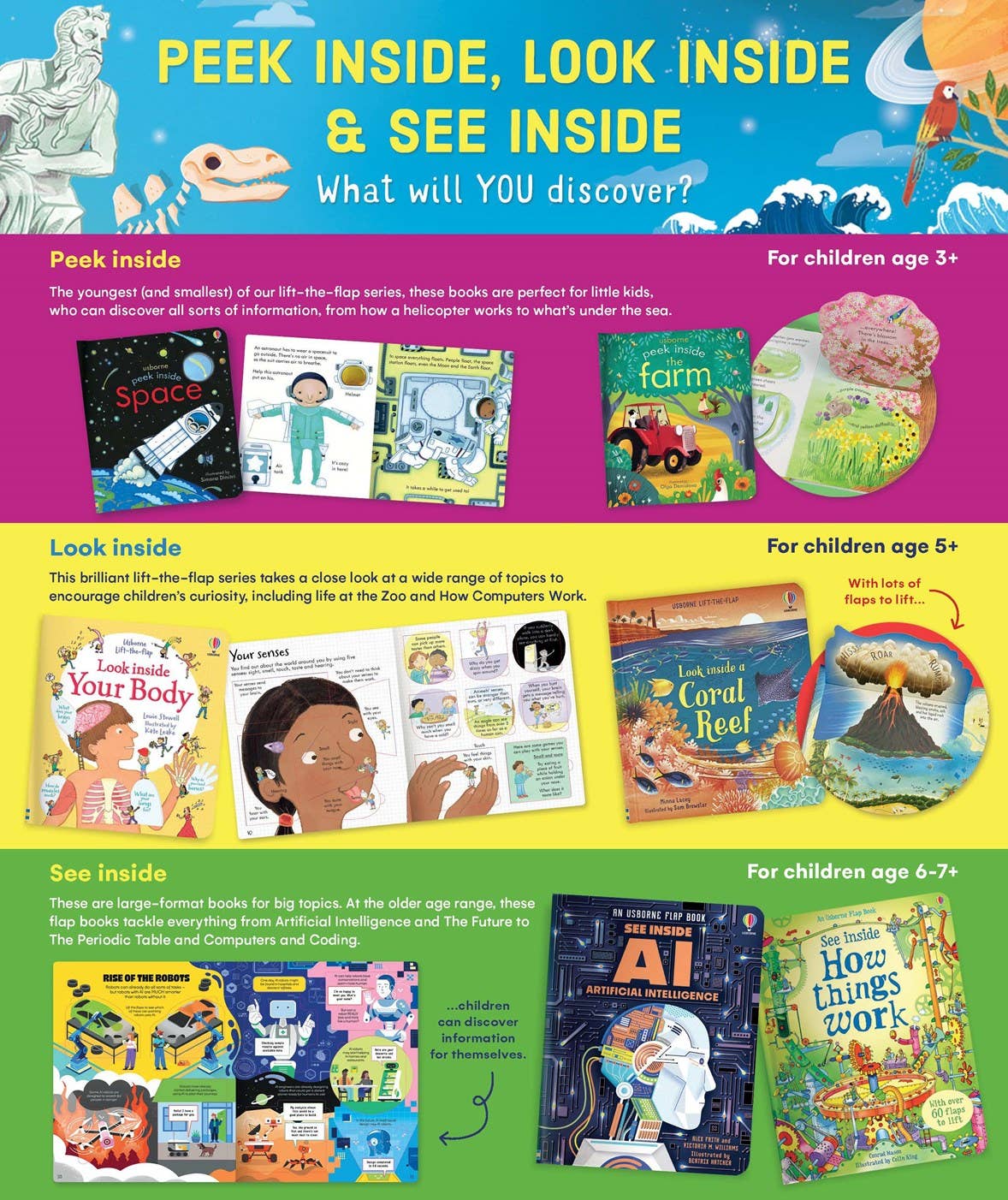 See Inside Bugs and Butterflies : Usborne