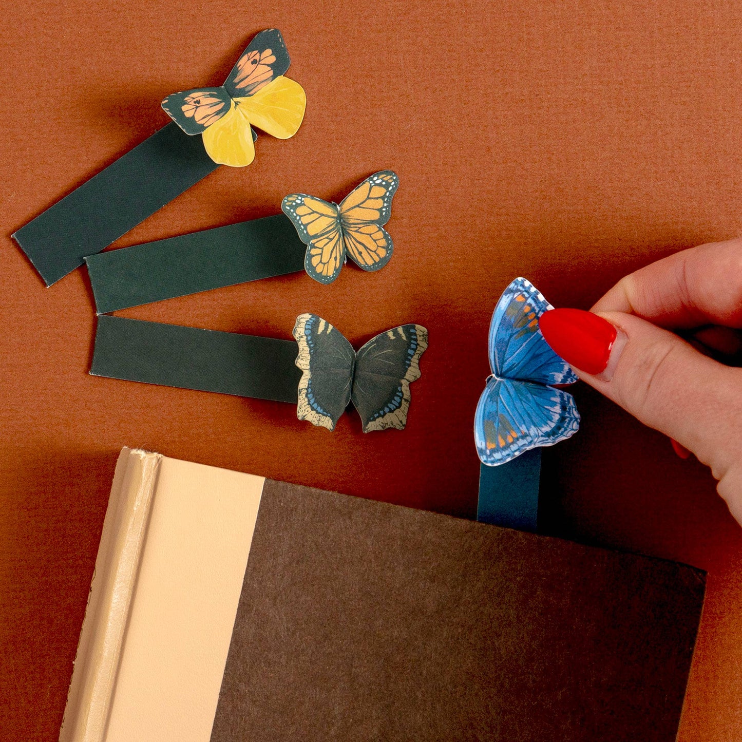 Butterfly Pop-up Bookmark Set of 4