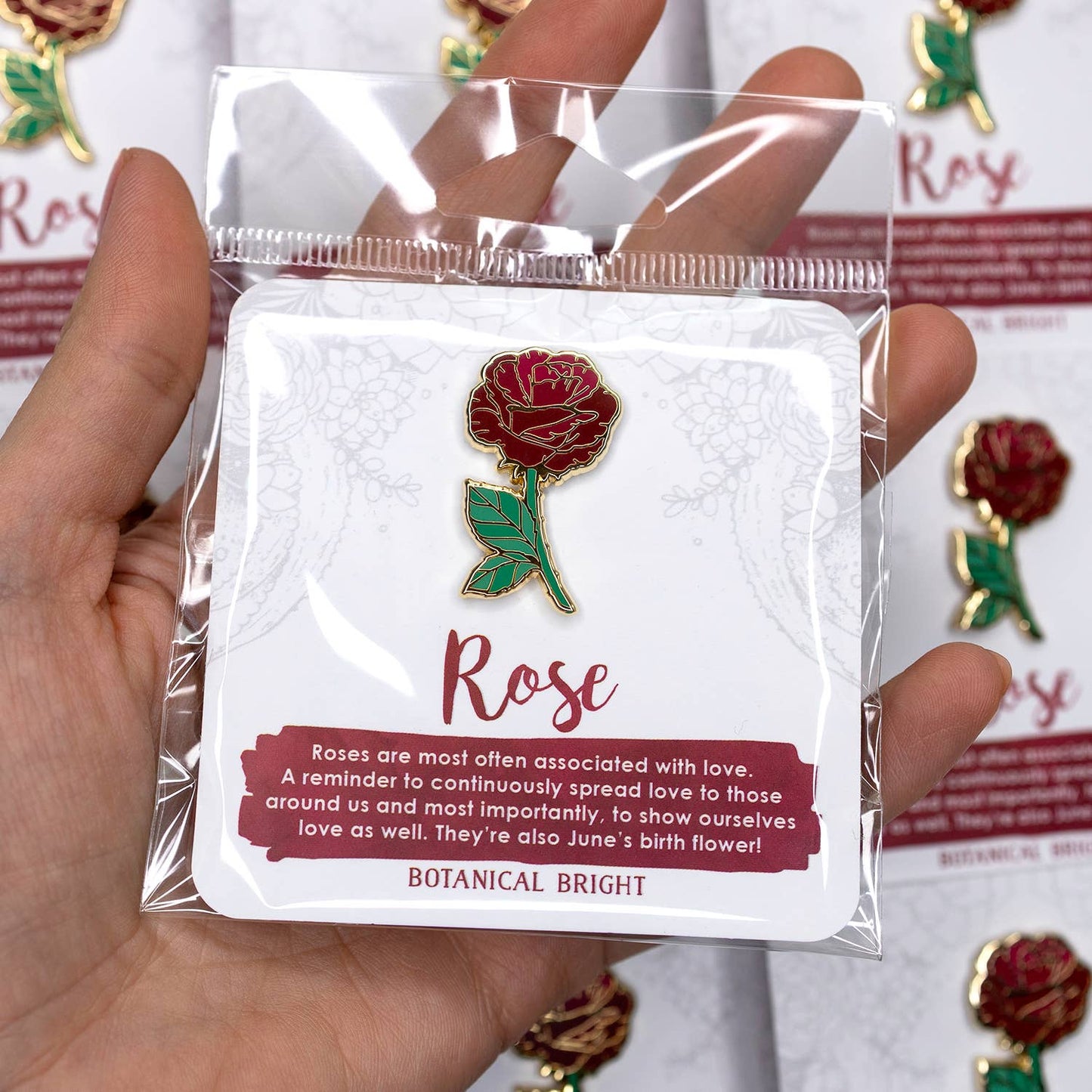 Rose Enamel Pin