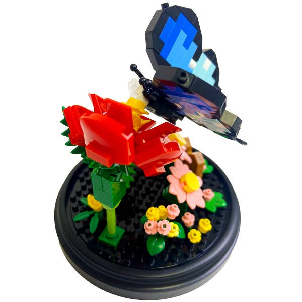 Botanical Blocks - Blue Butterfly