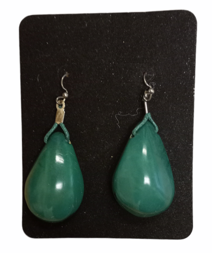 Organic Tagua Jewelry - Earrings - Esmeralda