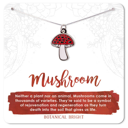 Mushroom Charm Necklace