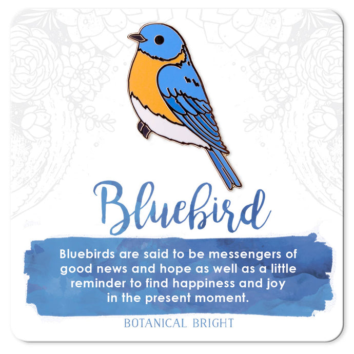 Bluebird Bird Enamel Pin