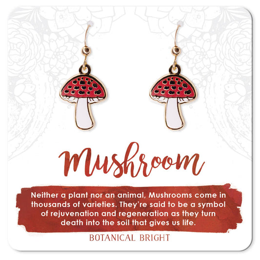 Mushroom Dangle Earrings