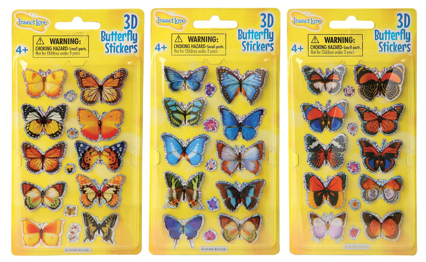 3D Butterfly Stickers