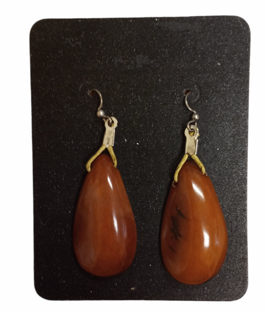 Organic Tagua Jewelry - Earrings - Esmeralda