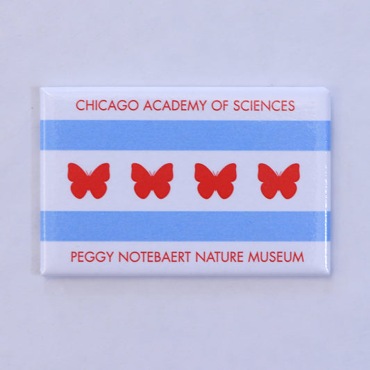 Nature Museum Butterfly Flag Magnet