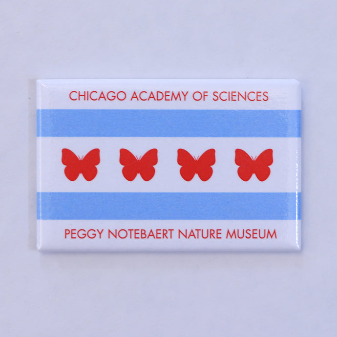 Nature Museum Butterfly Flag Magnet