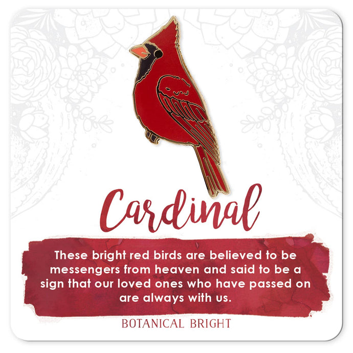 Cardinal Bird Enamel Pin