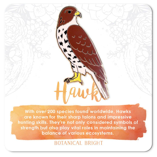 Hawk Bird Enamel Pin