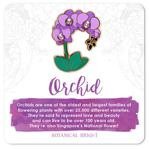 Orchid Enamel Pin
